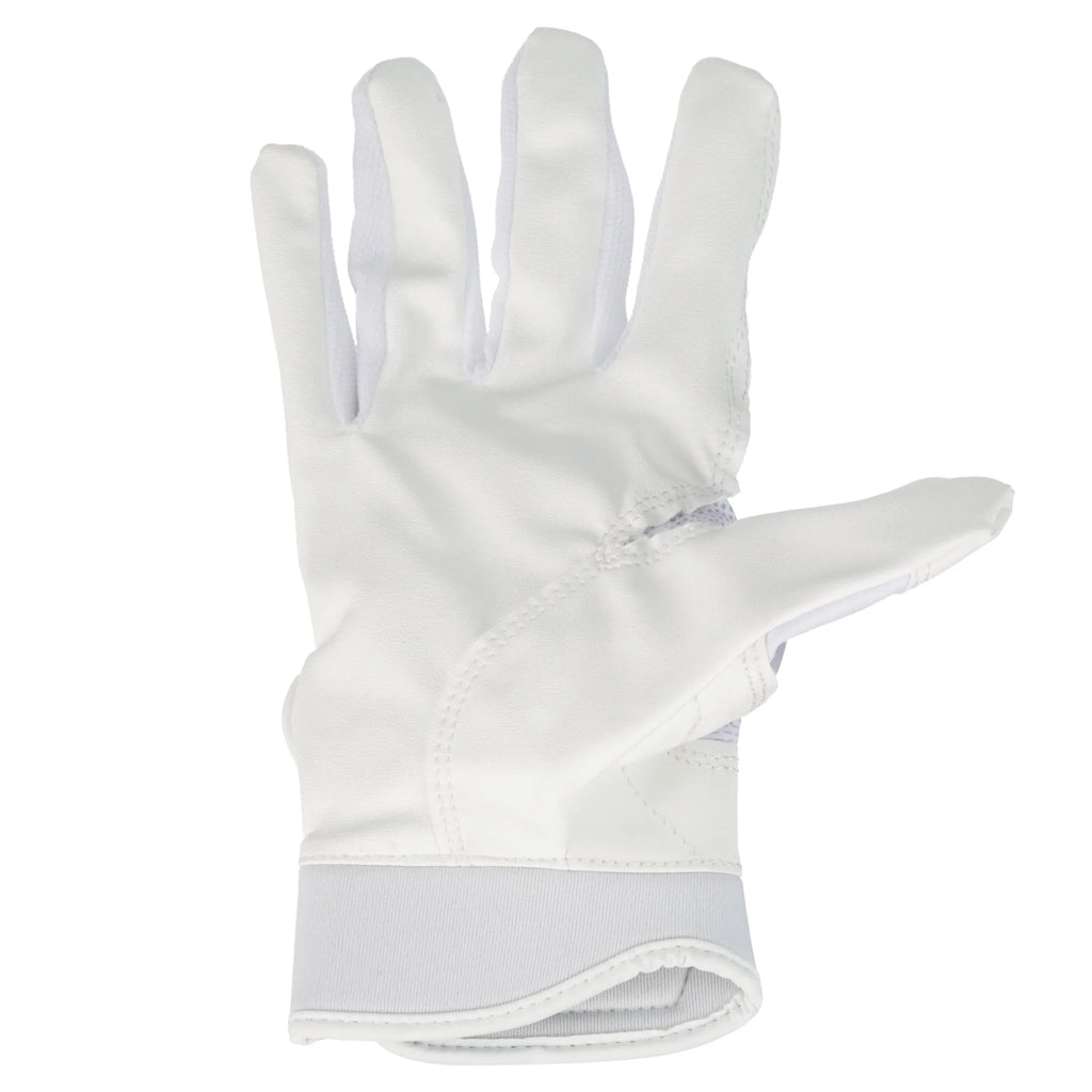 White Large Fastpitch Softball Batting Gloves G38300