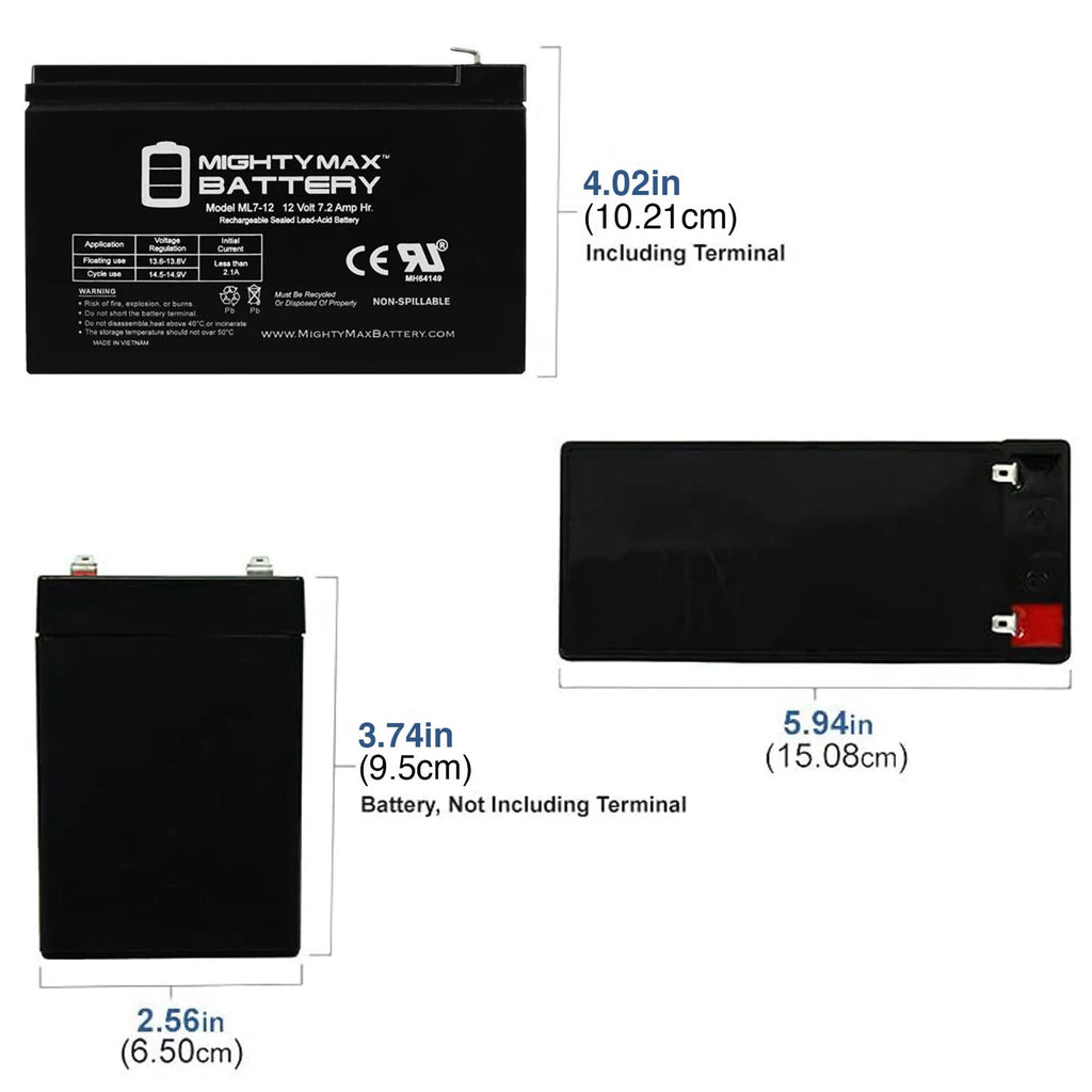 12V 7AH SLA Battery H299
