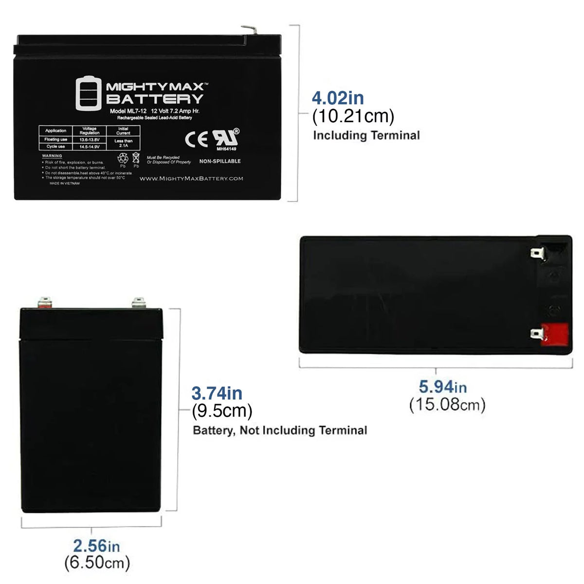 12V 7AH SLA Battery H299