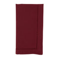 Burgundy Hemstitch Border Dinner Napkin Set of 12 R836