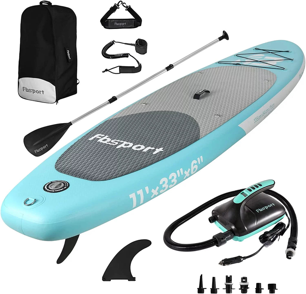 11'×33×6 Inflatable Stand Up Paddle Board with Carry Bag F6687