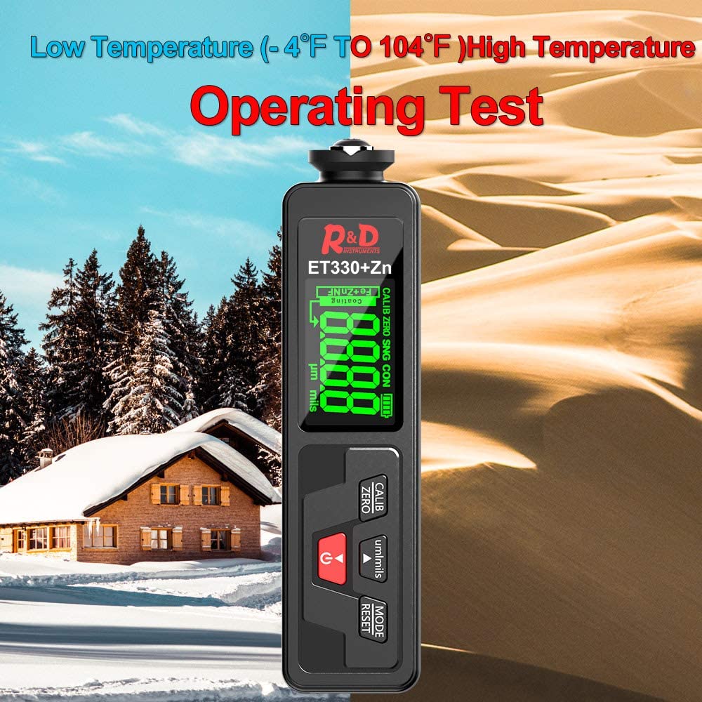 Digital Paint Coating Thickness Gauge 0-1500 um L353525