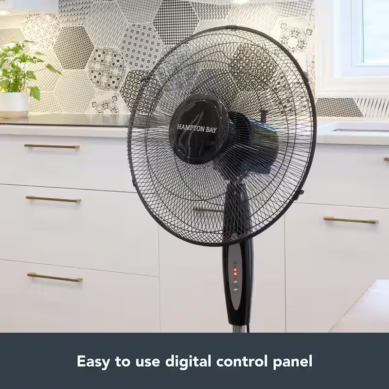 16 in. 3 Speed Oscillating Standing Fan J6480