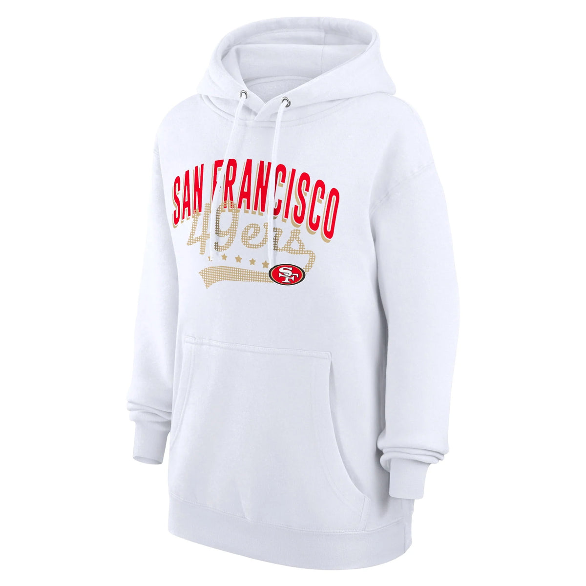 White San Francisco 49ers Pullover Hoodie Y4372