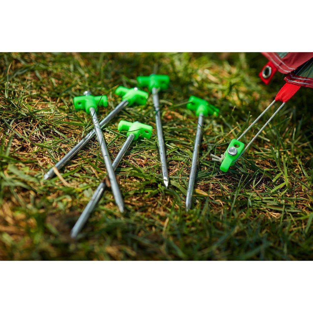 10 In. Steel Tent Stakes, 6-Pack V6127