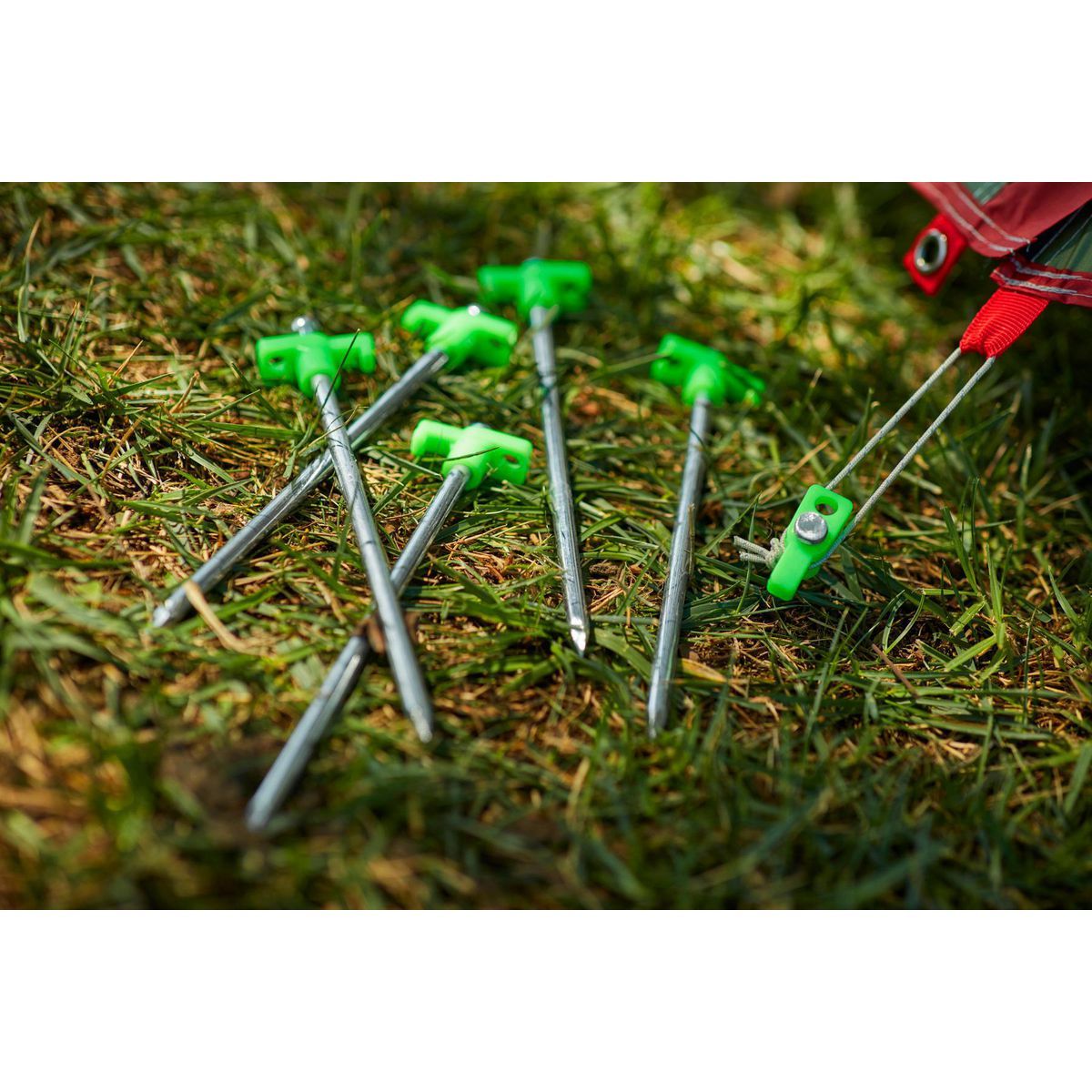 10 In. Steel Tent Stakes, 6-Pack V6127