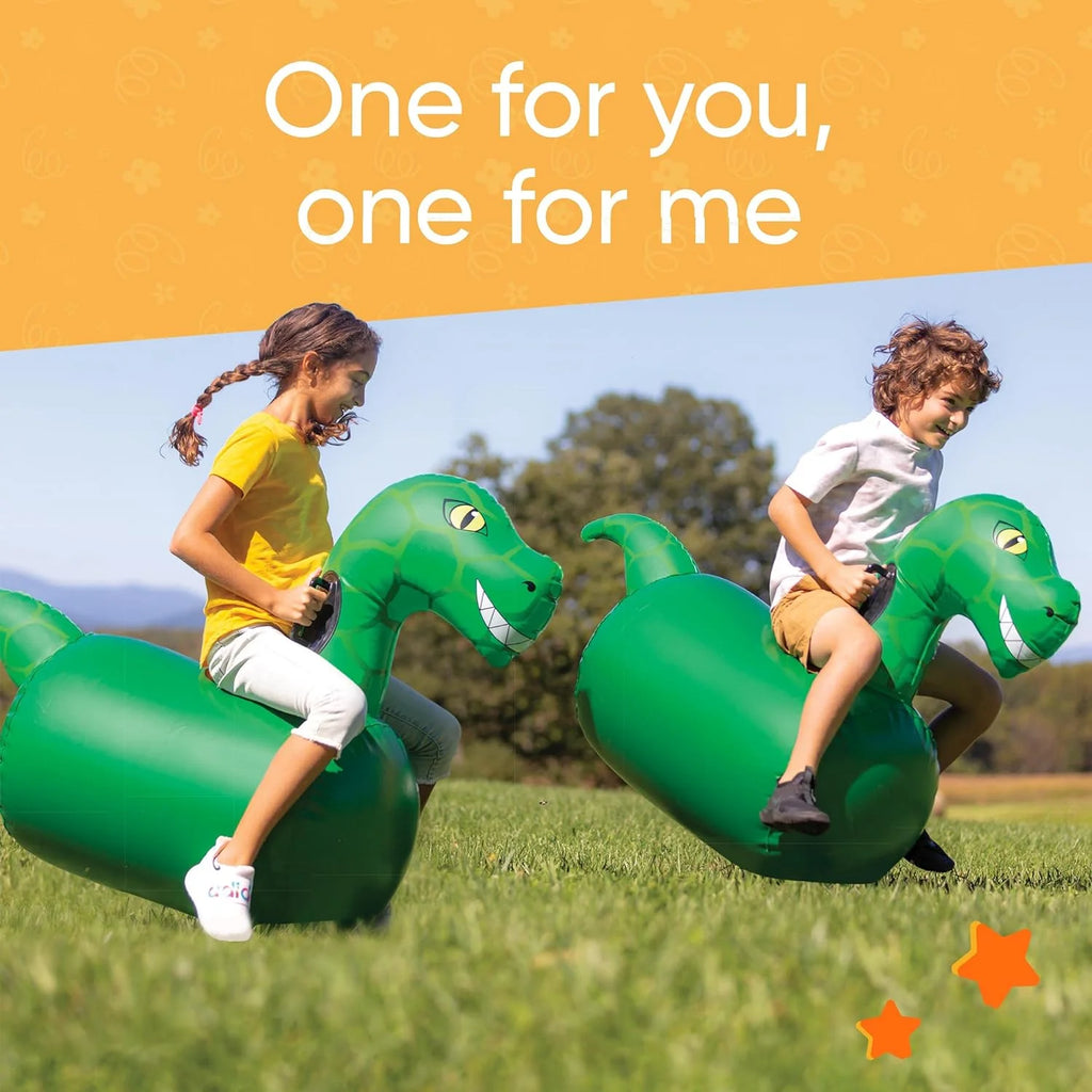 Inflatable Dinosaur Toy Bouncing Ride 2-Pack W61599