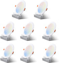 6 Inch Ultra-Thin 15W Recessed LED Ceiling Lights 8 Pack B763729