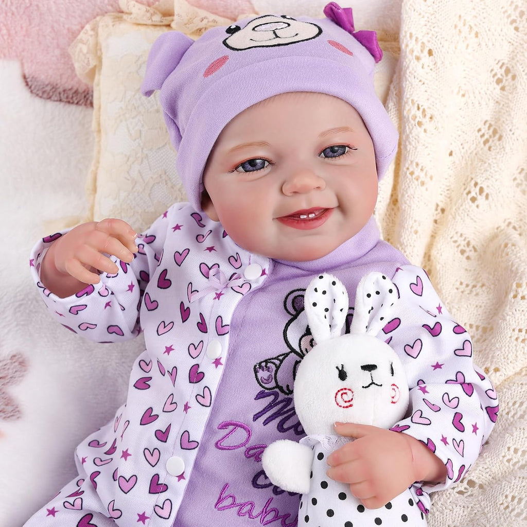 20-Inch Lifelike Reborn Baby Dolls Soft Body Awake Girl M484