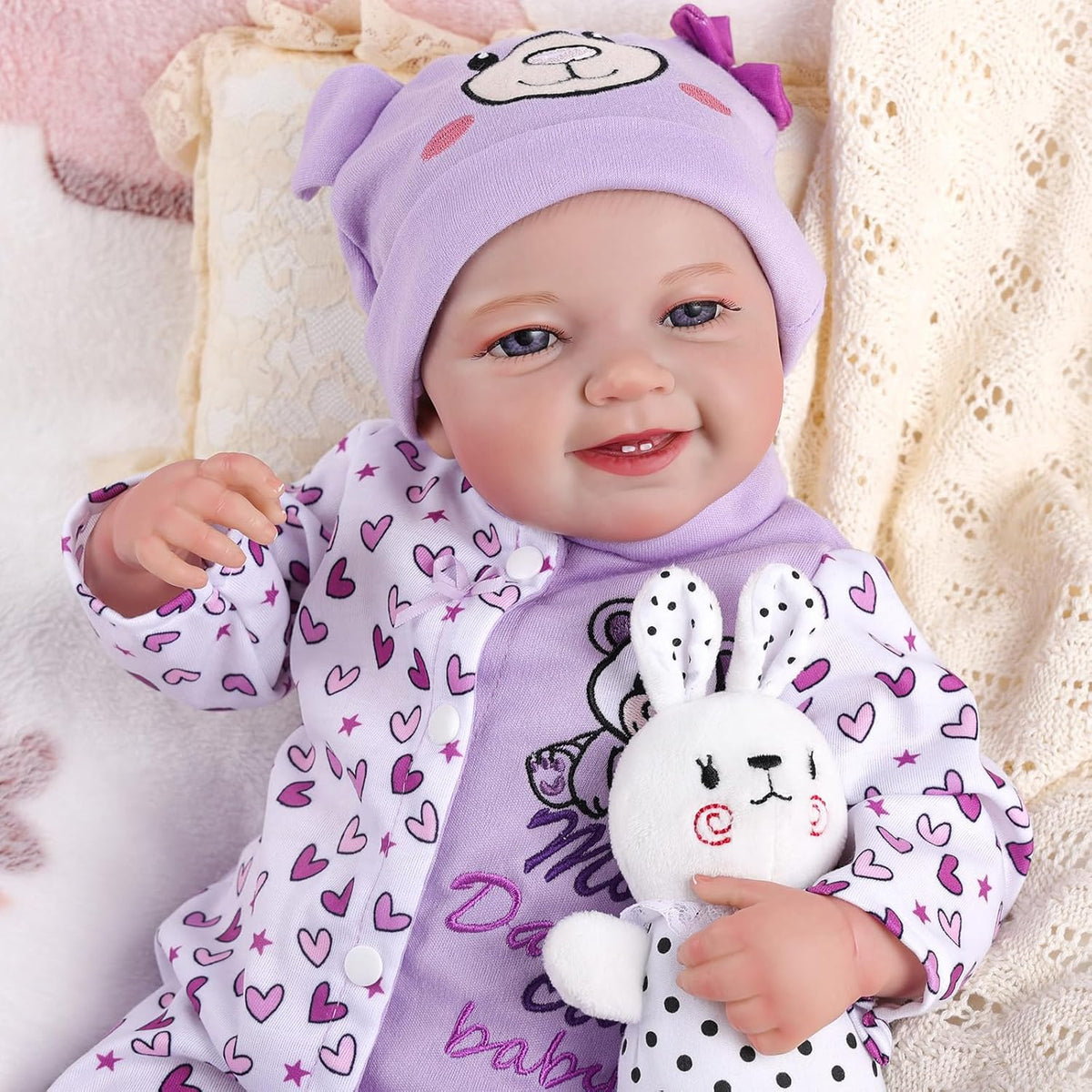 20-Inch Lifelike Reborn Baby Dolls Soft Body Awake Girl M484