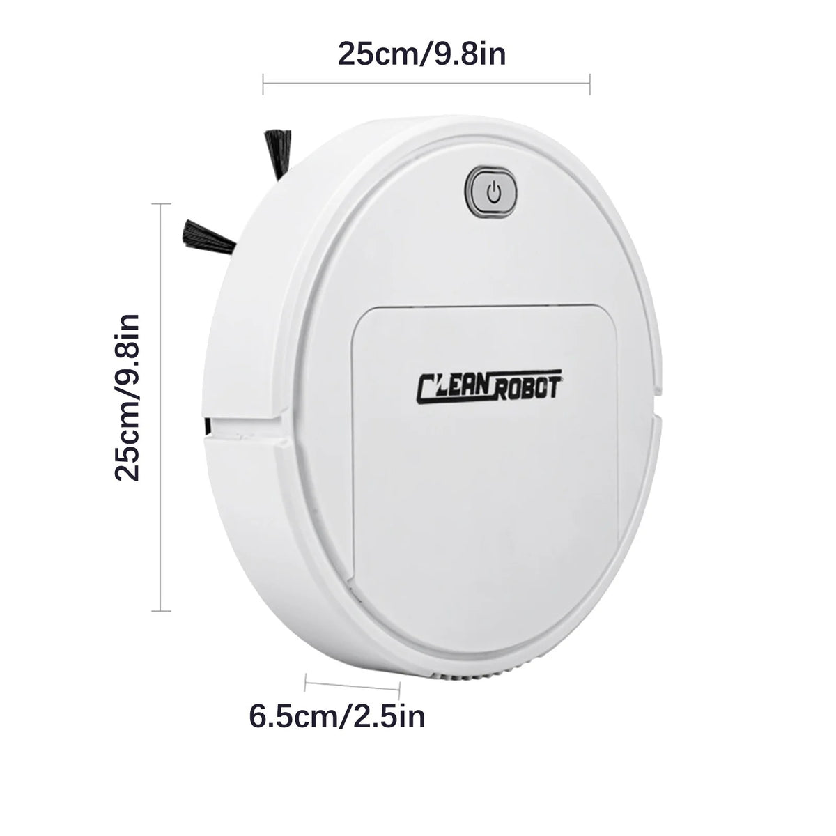 3 In 1 Robotic Cleaner with Dustbin and Brush J2459