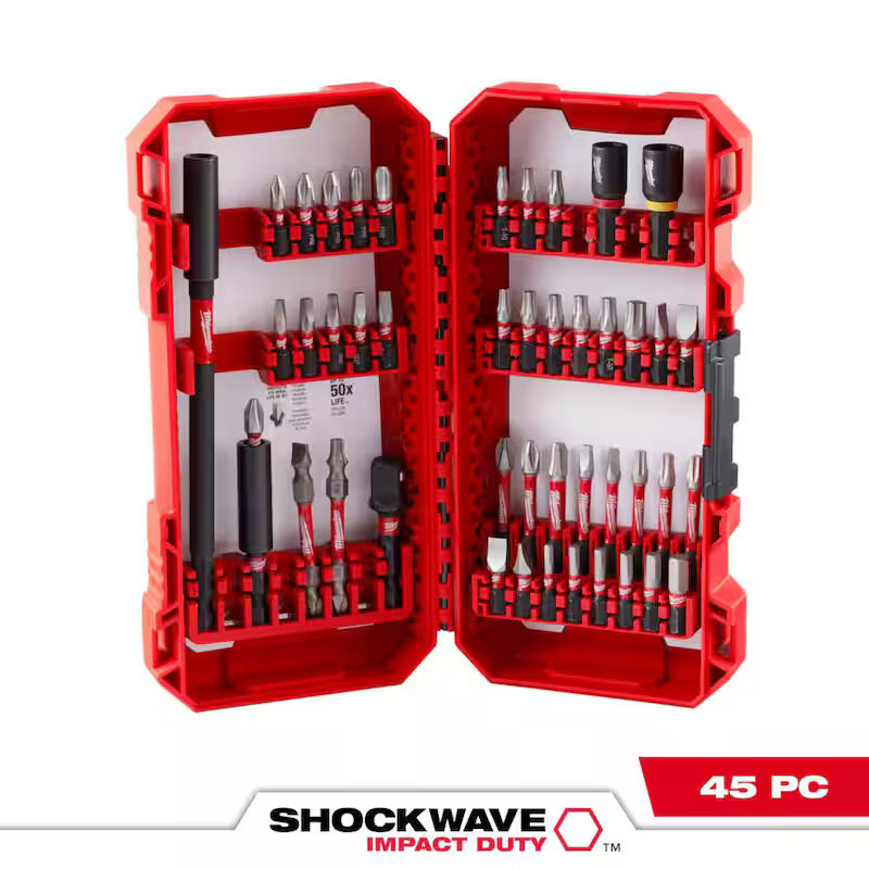 Alloy Steel Screwdriver Bit Set 45-Piece Q551
