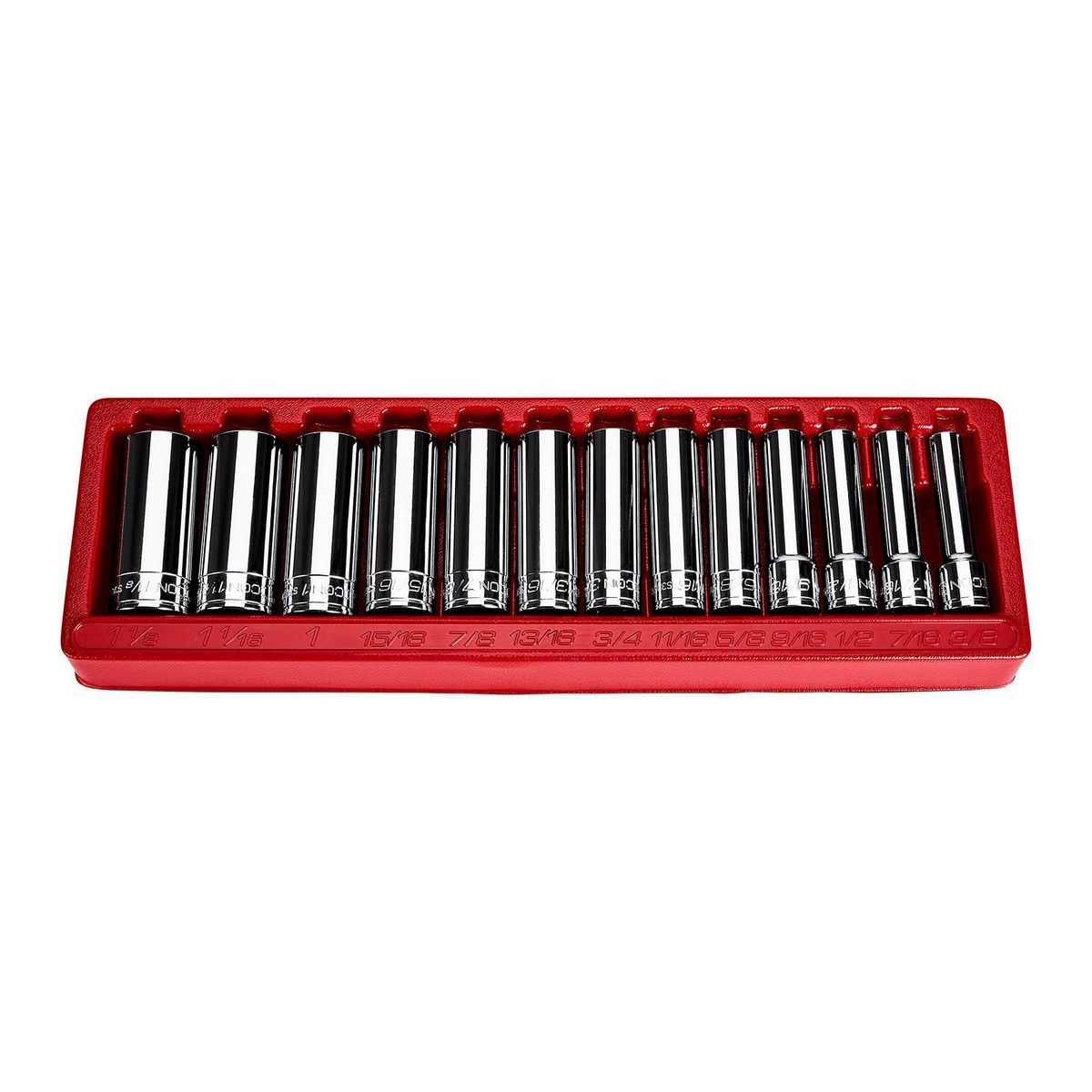 1/2 in. Drive SAE Deep Socket Set, 13-Piece X4722