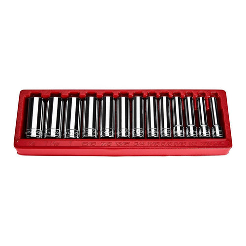 1/2 in. Drive SAE Deep Socket Set, 13-Piece X4722