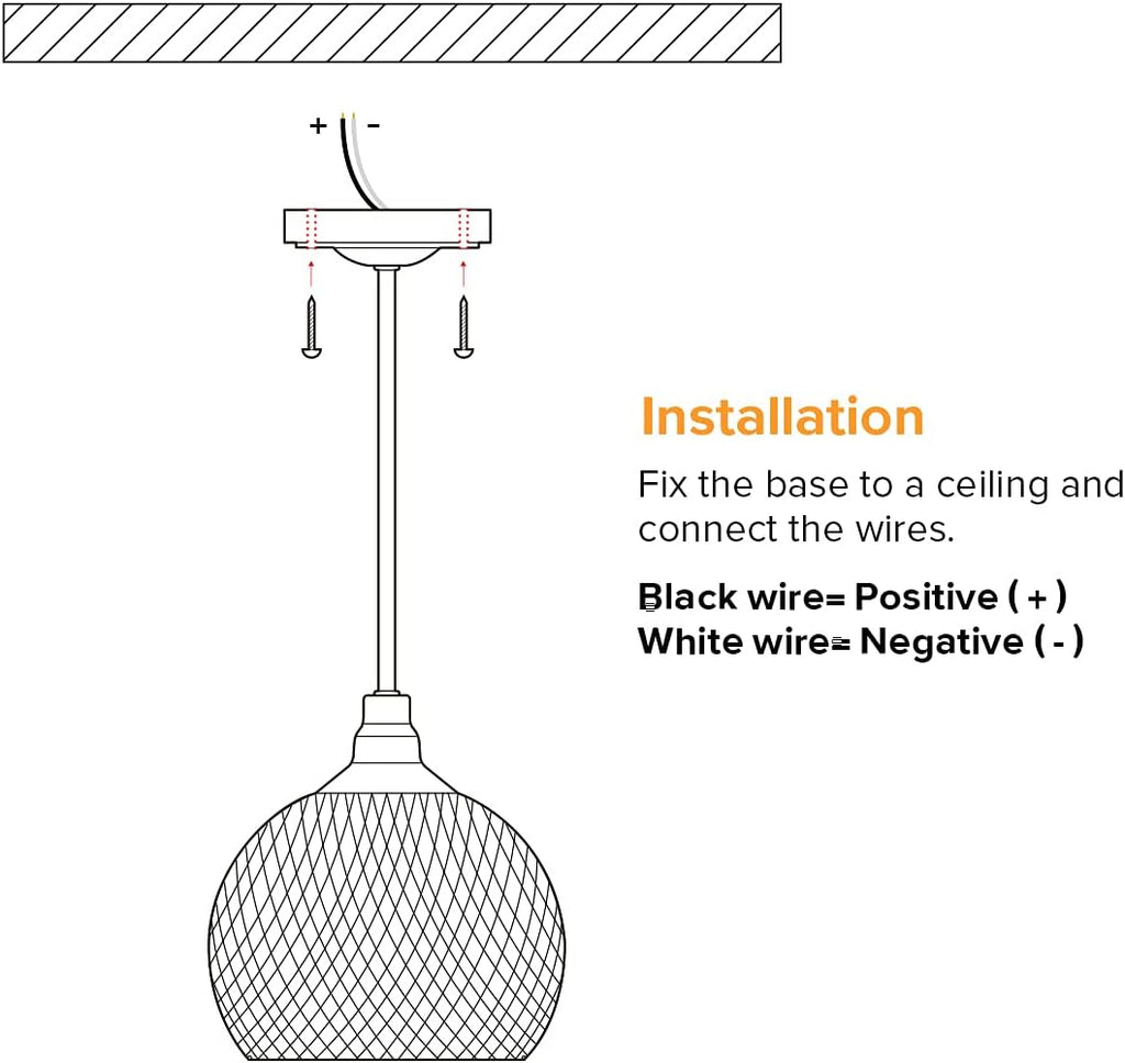 12volt DC LED Pendant Light with Cage Shade C582022