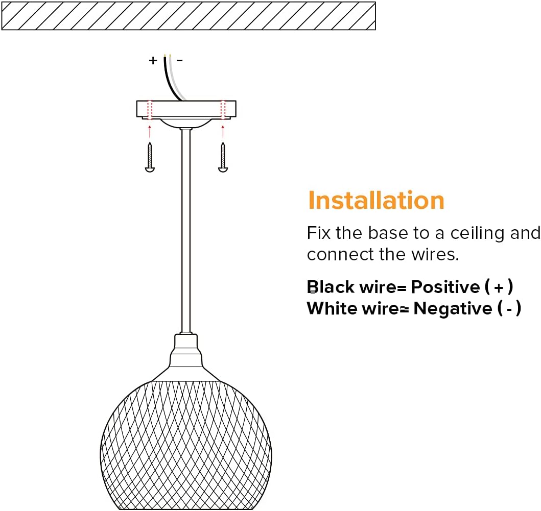12volt DC LED Pendant Light with Cage Shade C582022
