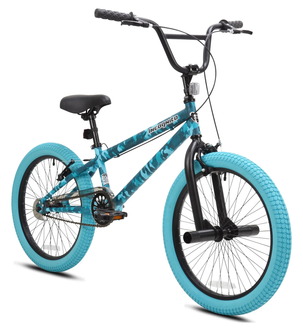 20-inch Turquoise Blue Camouflage BMX Child Bike P7127