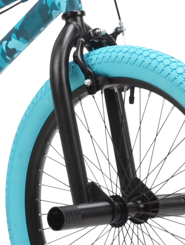 20-inch Turquoise Blue Camouflage BMX Child Bike P7127