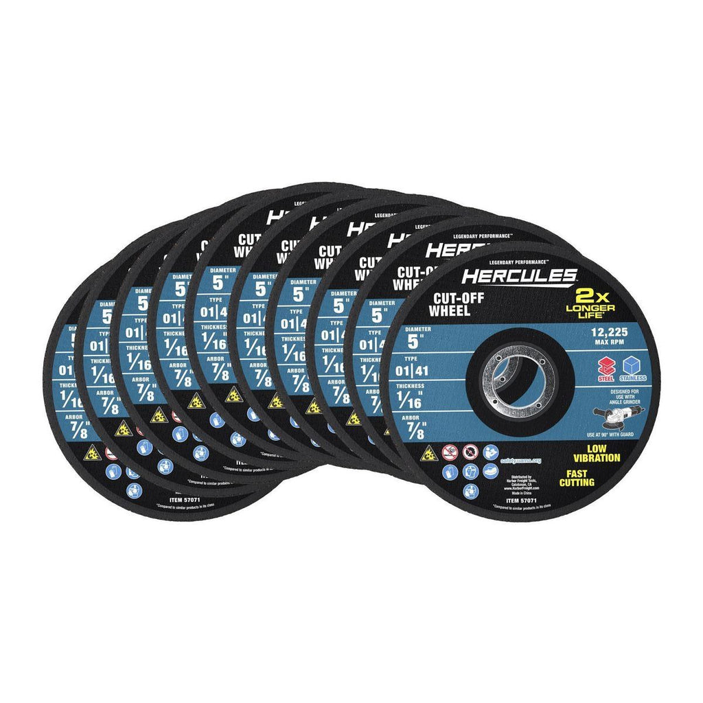 5 in. x 1/16 in. x 7/8 in. Metal Cut-Off Wheel 10-Pack V341368