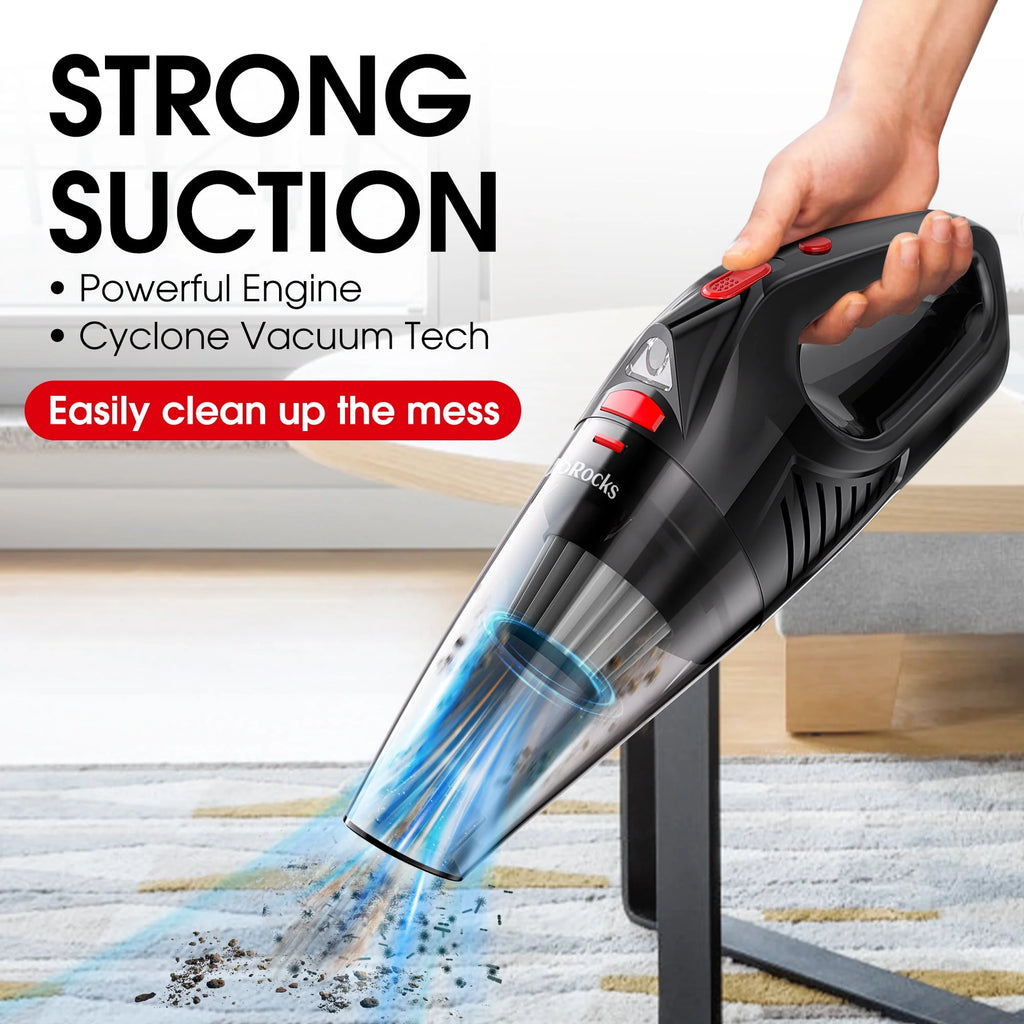 Cordless Portable Handheld Car Vacuum Cleaner with LED Lights R923396