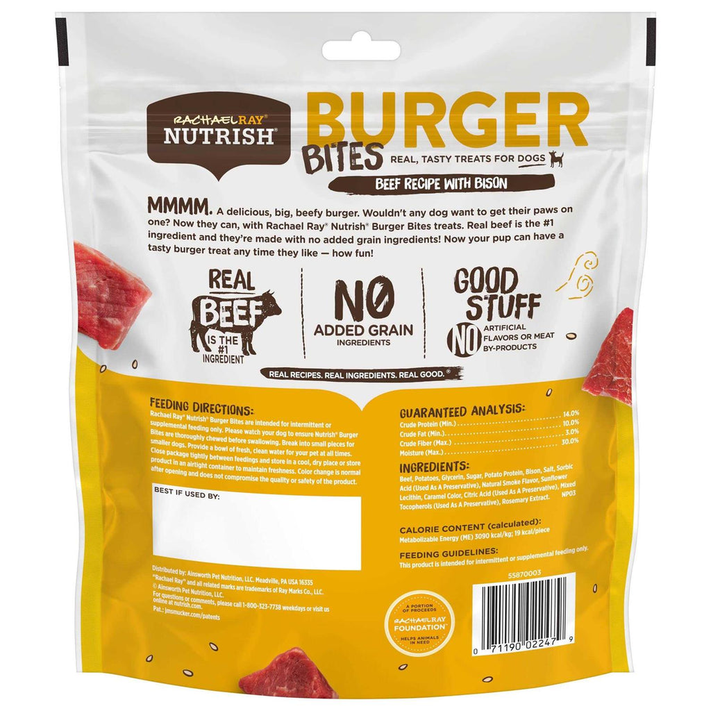Beef & Bison Burger Bites Dog Treats W842
