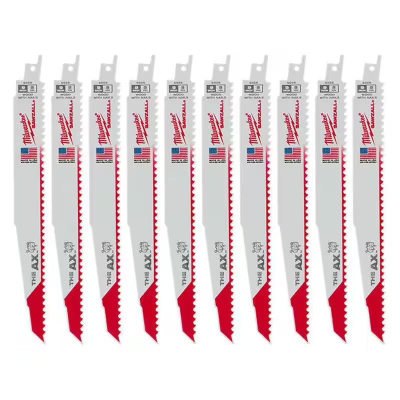 5 TPI Reciprocating Saw Blades 10-Pack I737