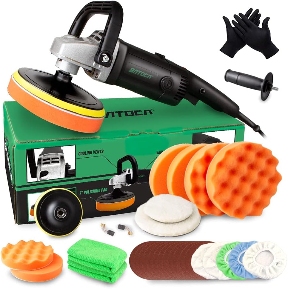 7 Inch 1200W Variable Speed Rotary Car Polisher S677735