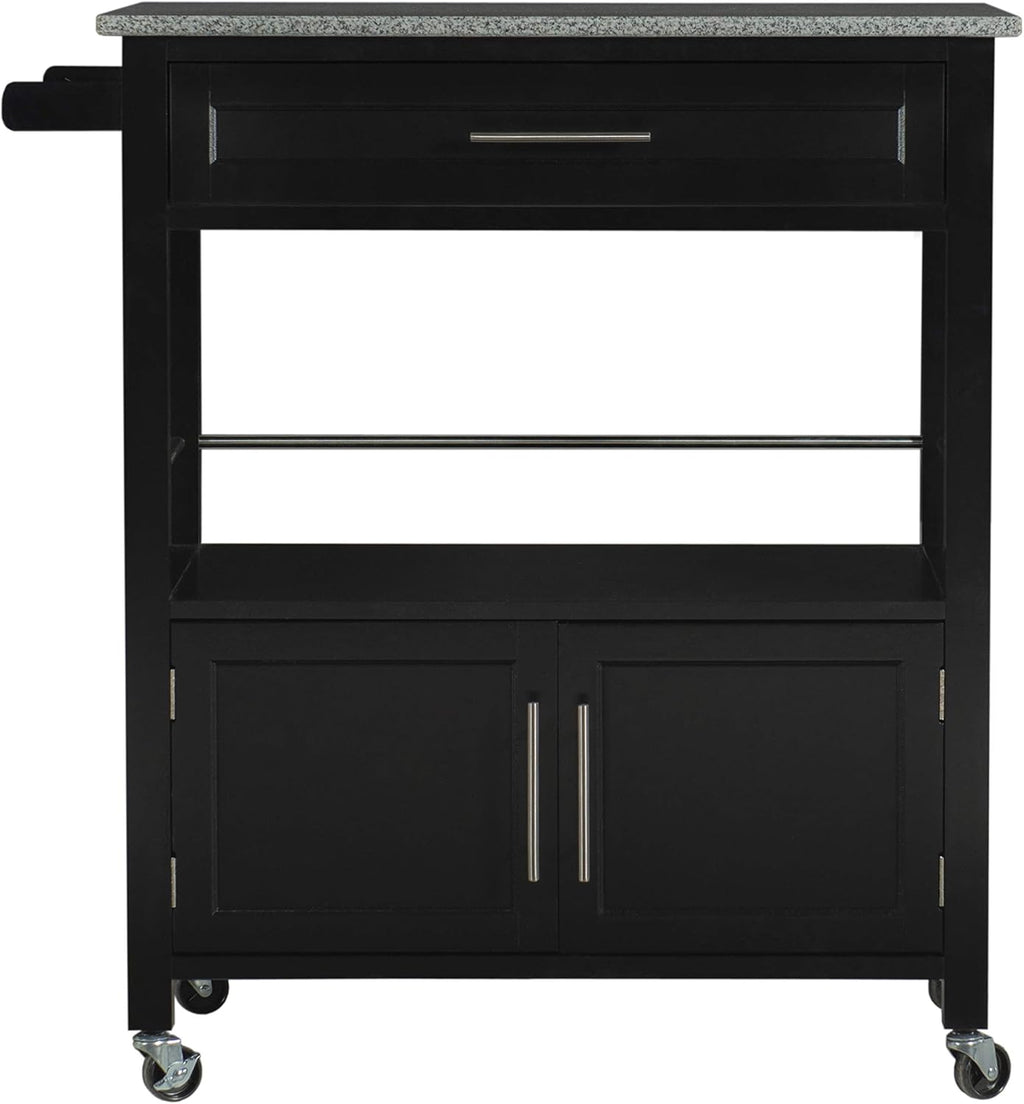 Black Kitchen Cart B7234