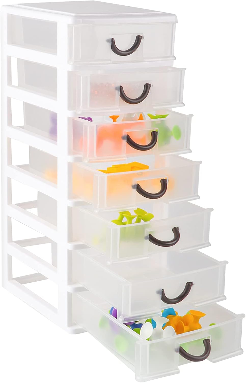 7 Clear Desktop Drawer Storage Container K59584