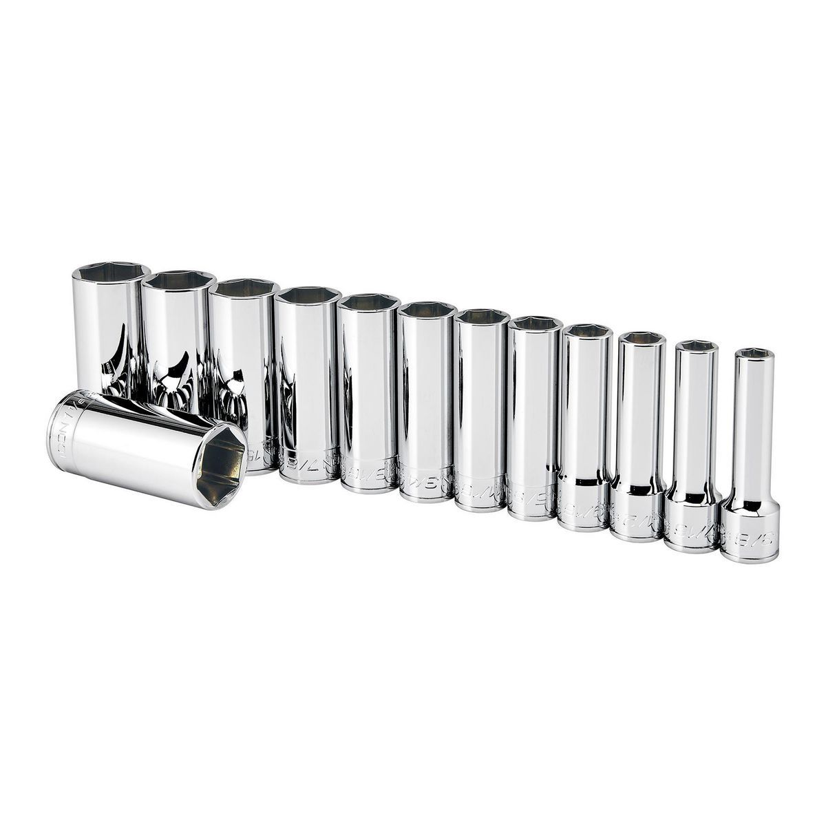 1/2 in. Drive SAE Deep Socket Set, 13-Piece X4722