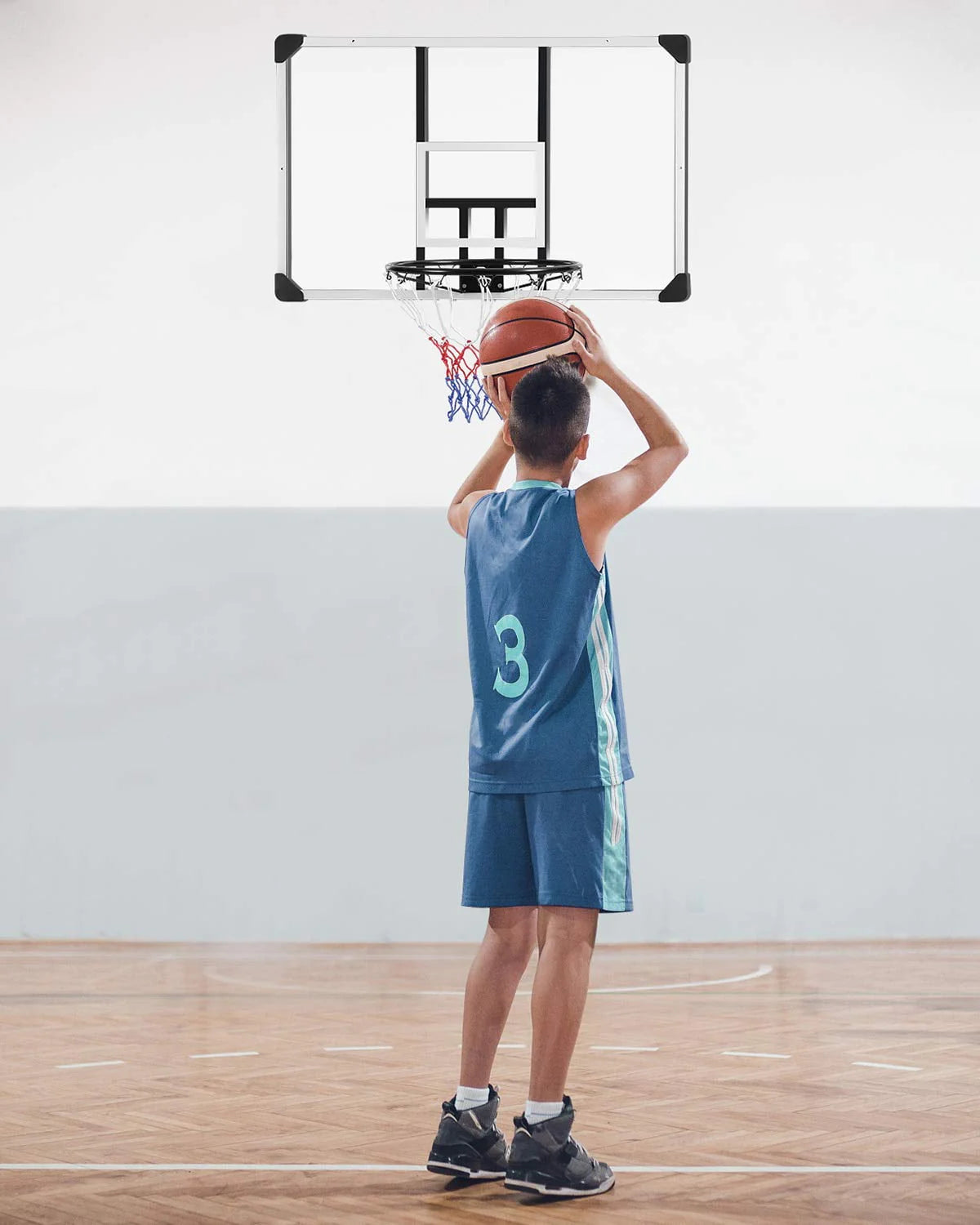 44 Basketball Backboard and Rim Combo S386