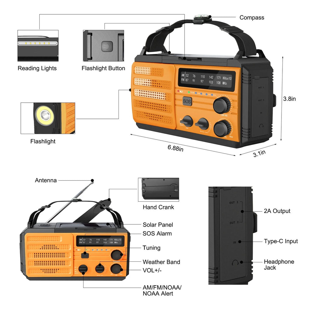 Portable Solar Generator with Solar Panel H25524