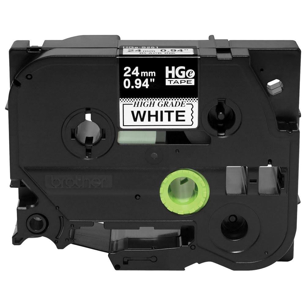 Black on White Label Tape J2386