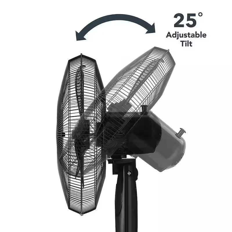 16 in. 3 Speed Oscillating Standing Fan J6480