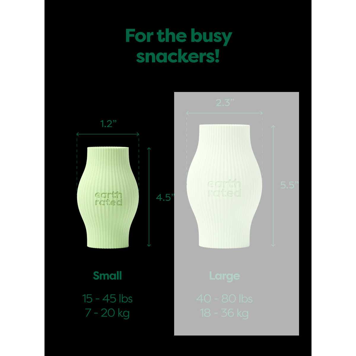 Dog Treat Toy Green Rubber S9556