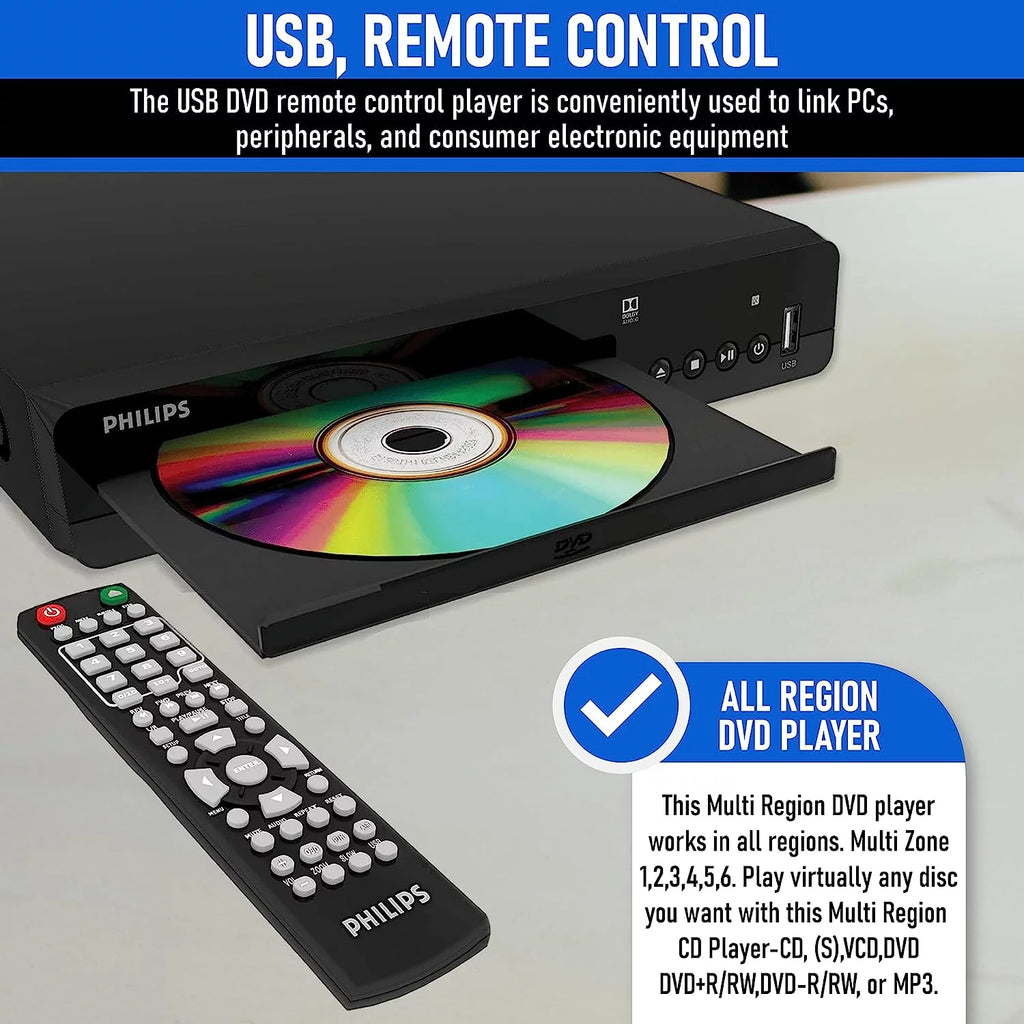 DVD Player 1080p USB T3351