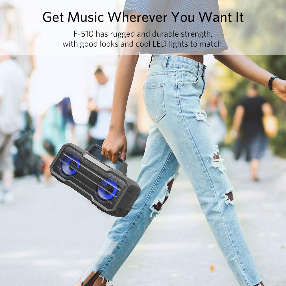 IPX6 Waterproof Portable Wireless Speaker with Microphone V5879