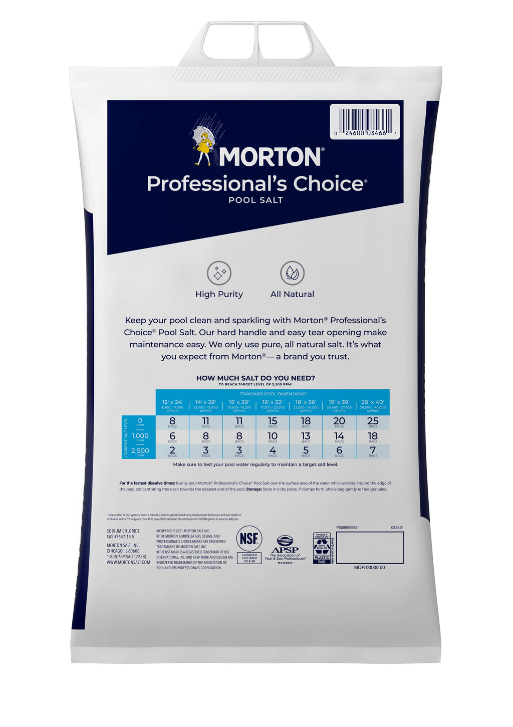 All Natural Salt 40 lb Bag R569