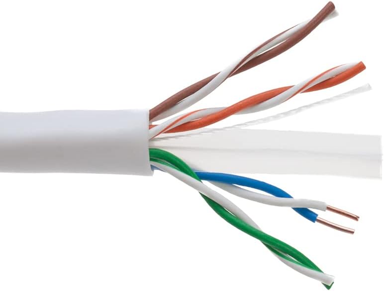 1000ft CAT6 Solid UTP 23AWG Ethernet Cable Orange V59531