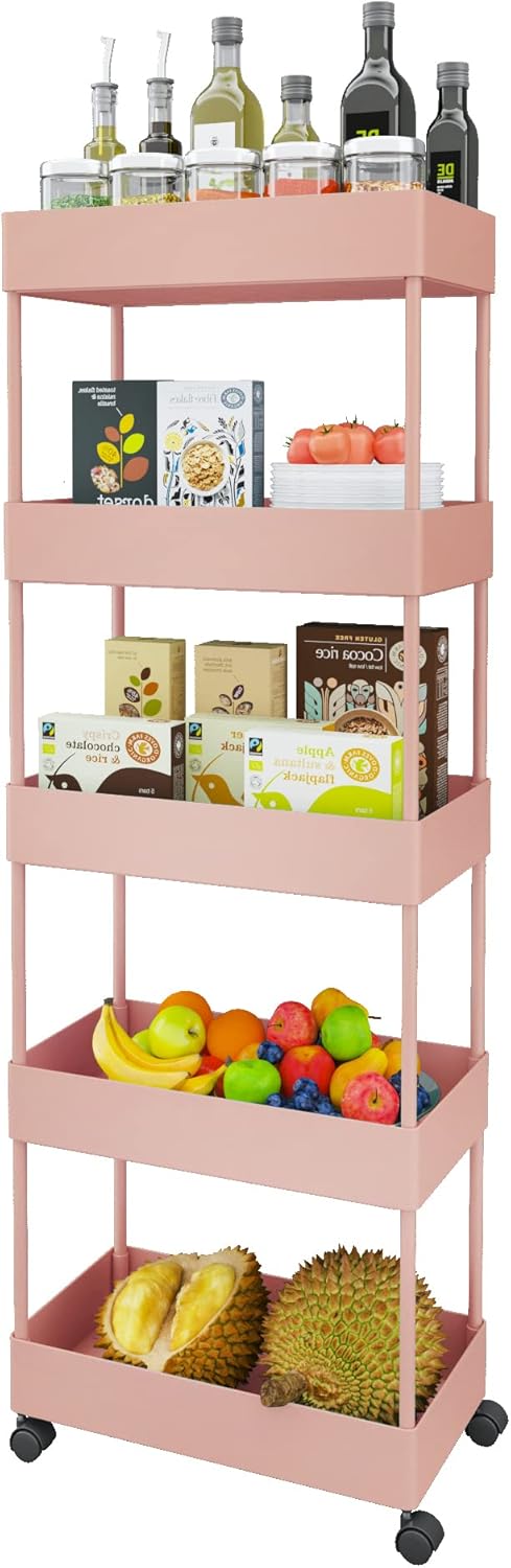 5 Tier Rolling Storage Cart Q4797
