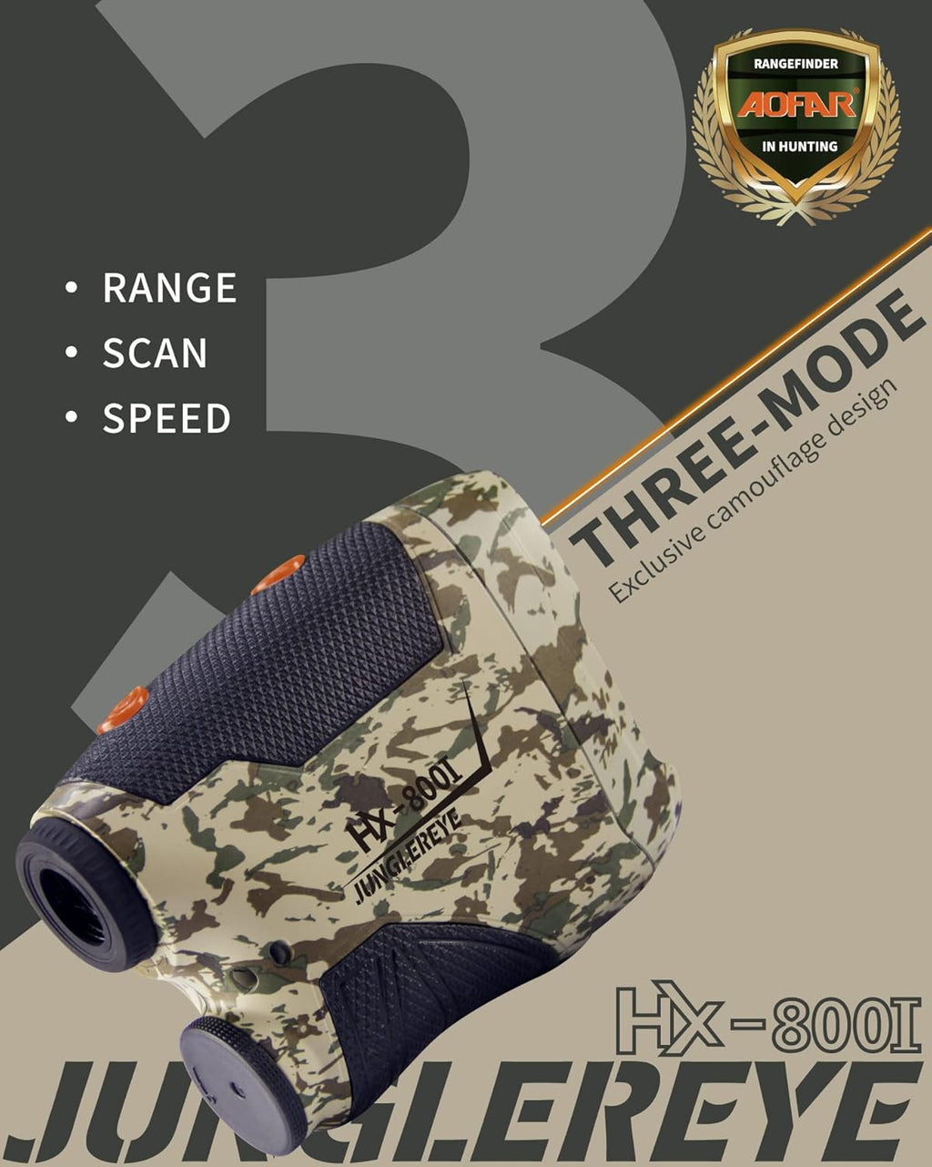 800 Yards 6X Magnification Waterproof Hunting Range Finder Z7954