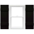4 Board and Batten Vinyl Shutters 1 Pair 14 x 43 Black R573