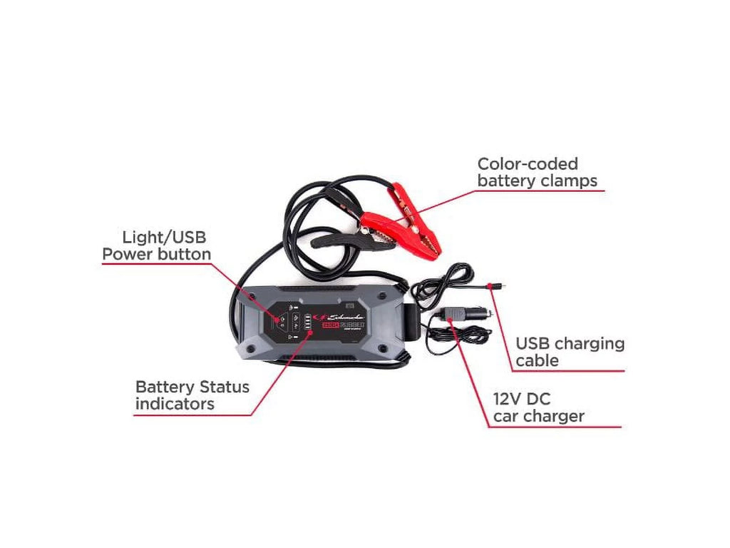 Restored Lithium Jump Starter and USB Power Pack 2500 Peak Amp 12V I922