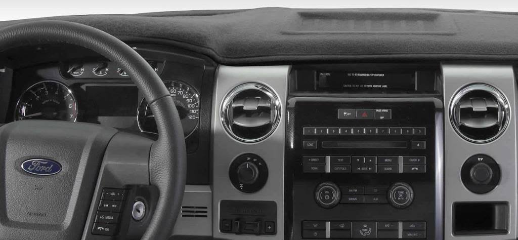 Black Custom Dash Cover T732