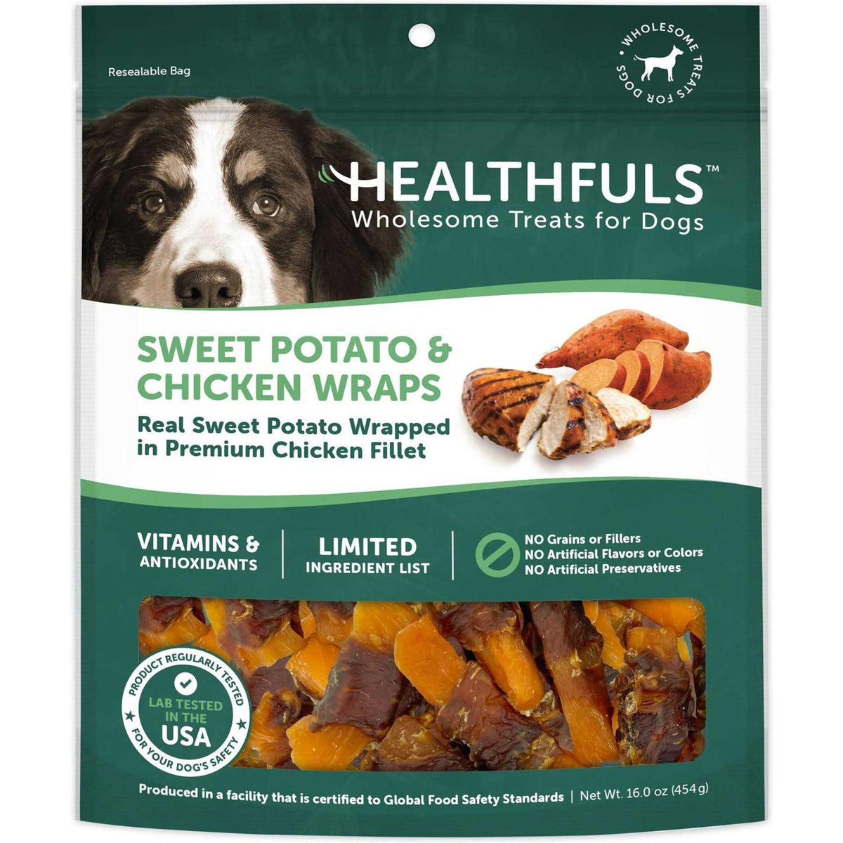 Sweet Potato & Chicken Wraps Dog Treats 16.0 oz X2917