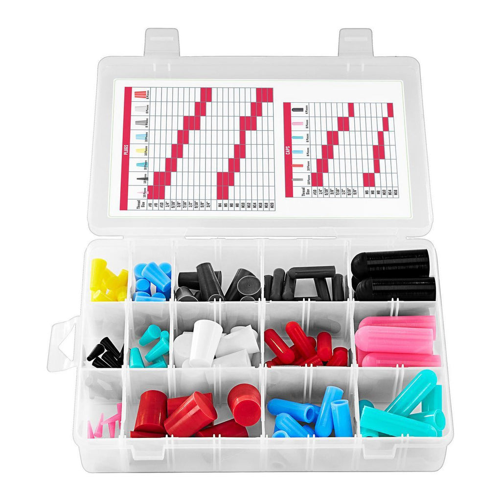 Silicone Rubber Plug and Cap Set, 116-Piece U863