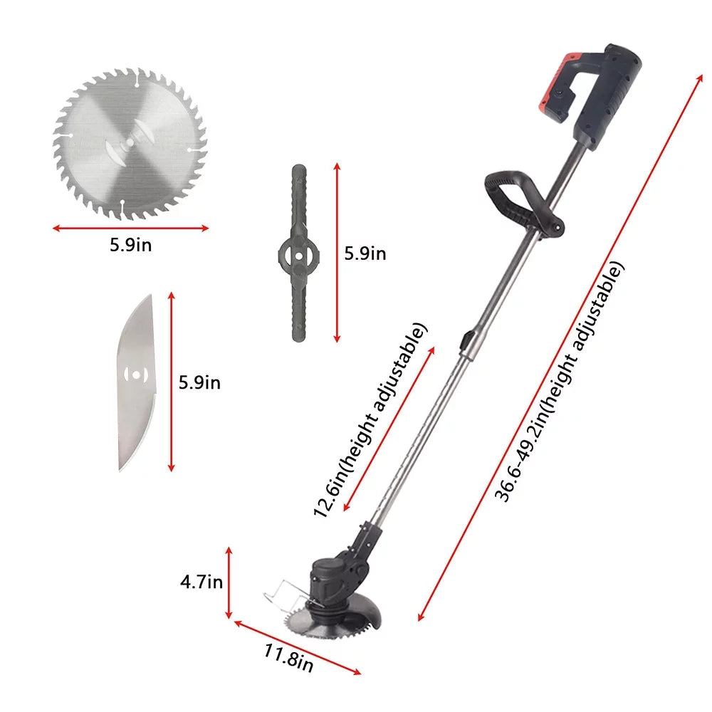 Cordless Electric Weed Eater Lawn Edger Grass String Trimmer U426