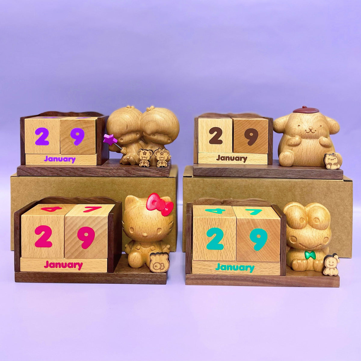 Wooden Perpetual Calendar F255