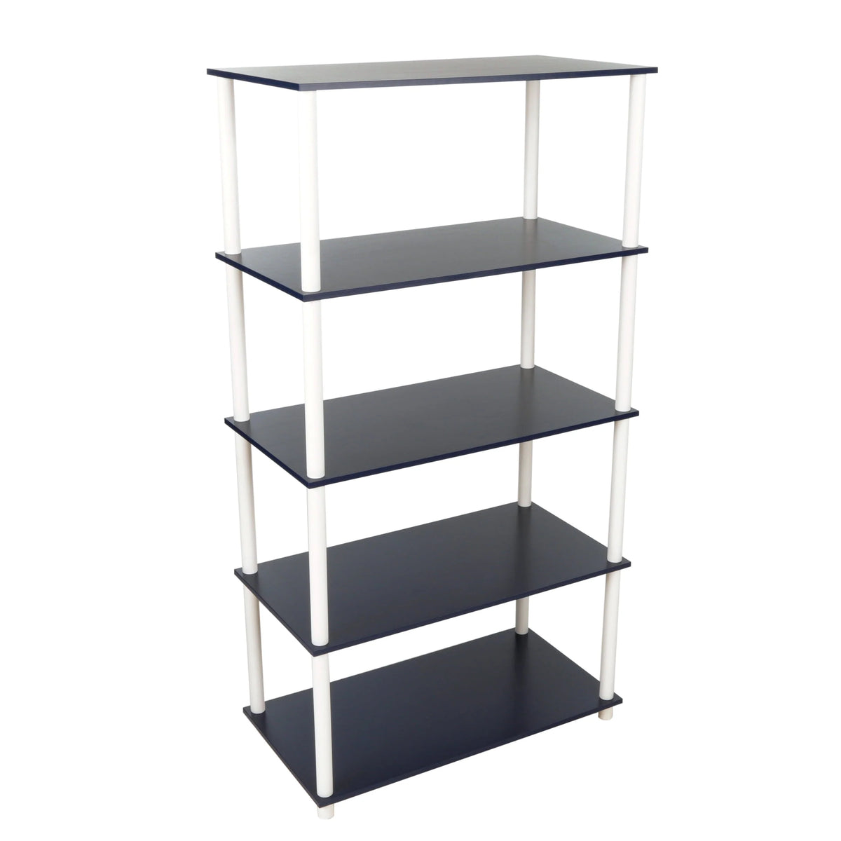 White 5-Shelf Storage Bookcase R1676