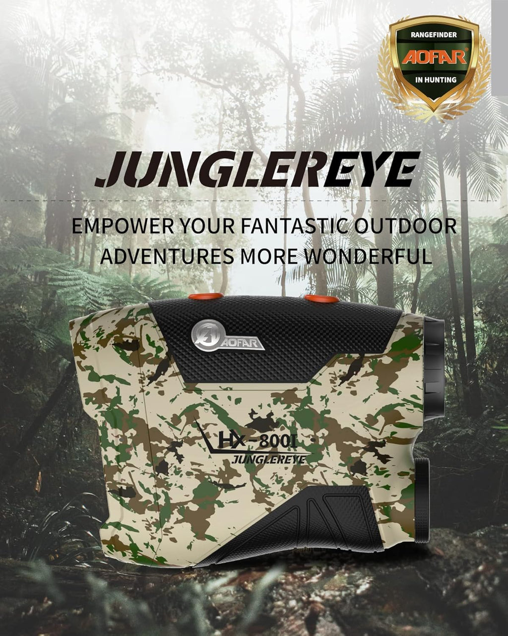 800 Yards 6X Magnification Waterproof Hunting Range Finder Z7954